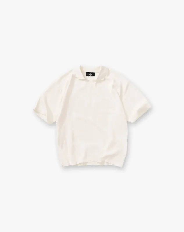 Ribbed Polo - Aged White sold by Represent