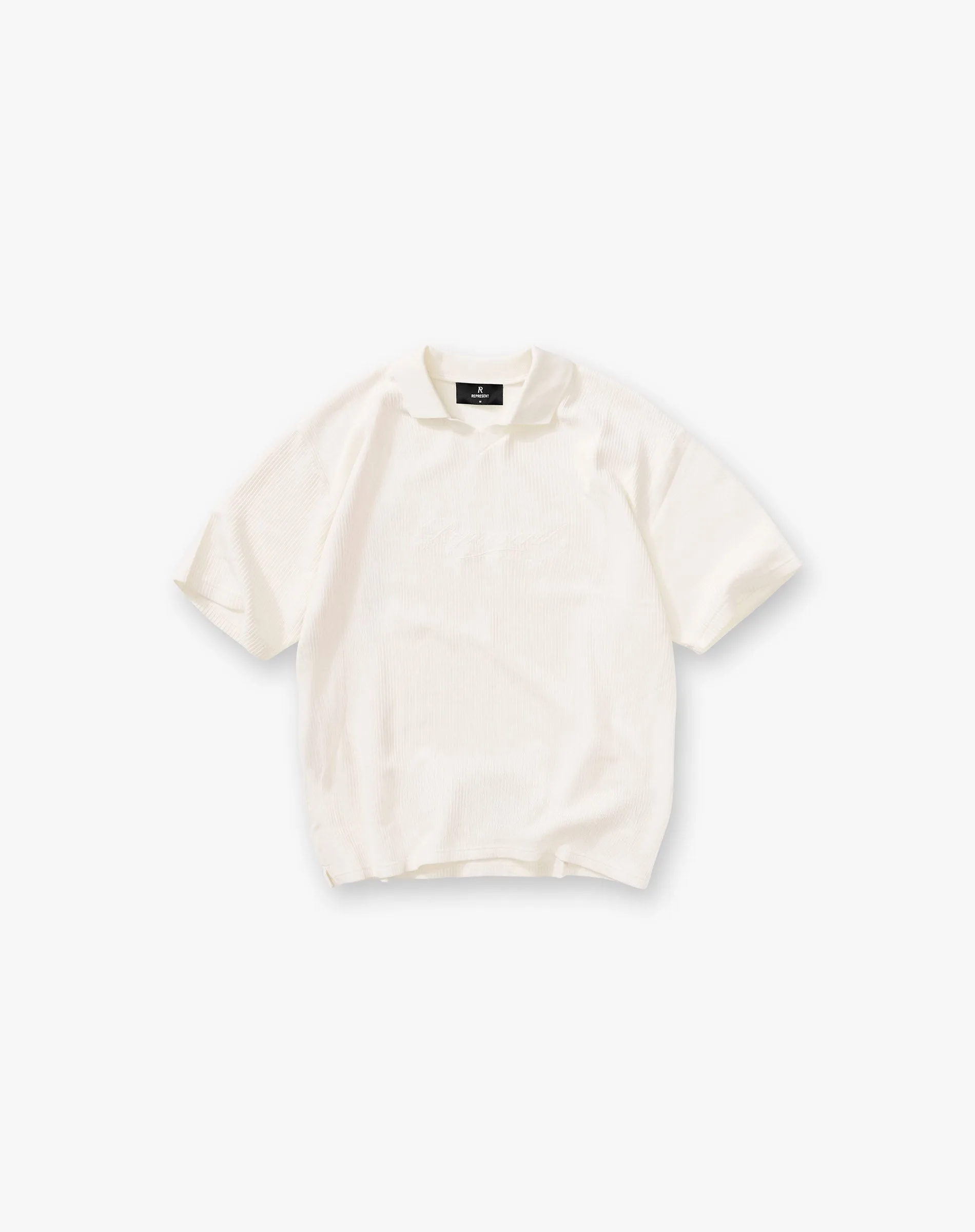 Ribbed Polo - Aged White sold by Represent