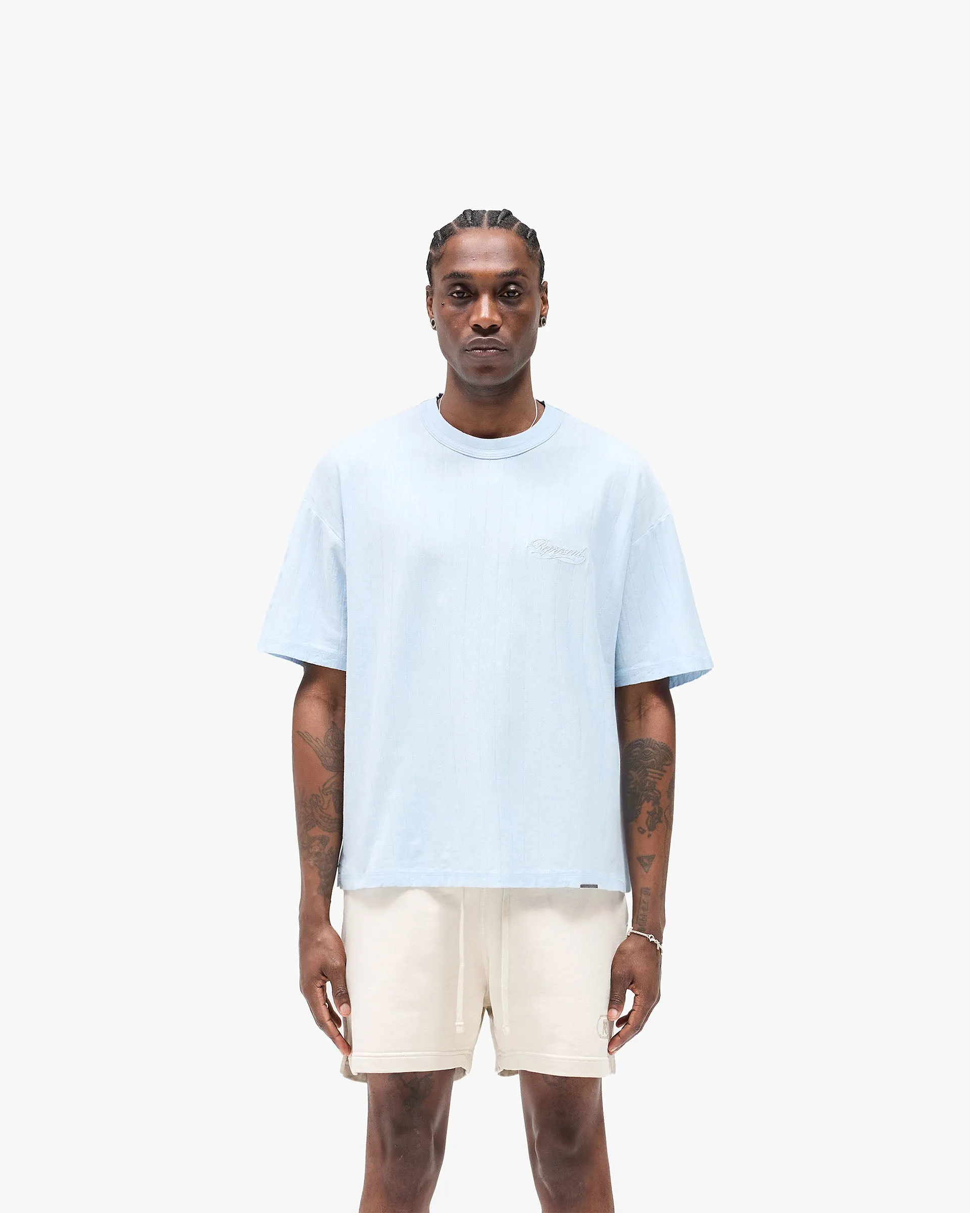 Slub Script T-Shirt - Ice Blue sold by Represent product image thumbnail 3