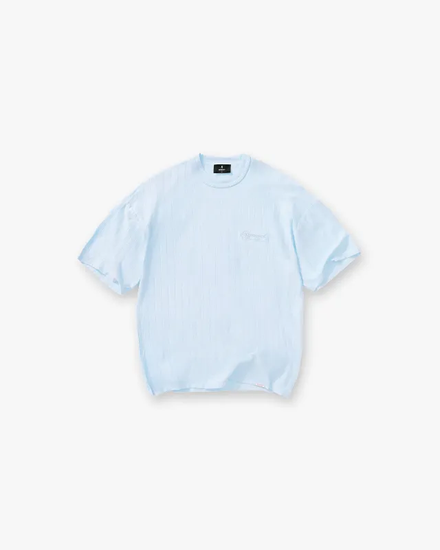 Slub Script T-Shirt - Ice Blue made by Represent