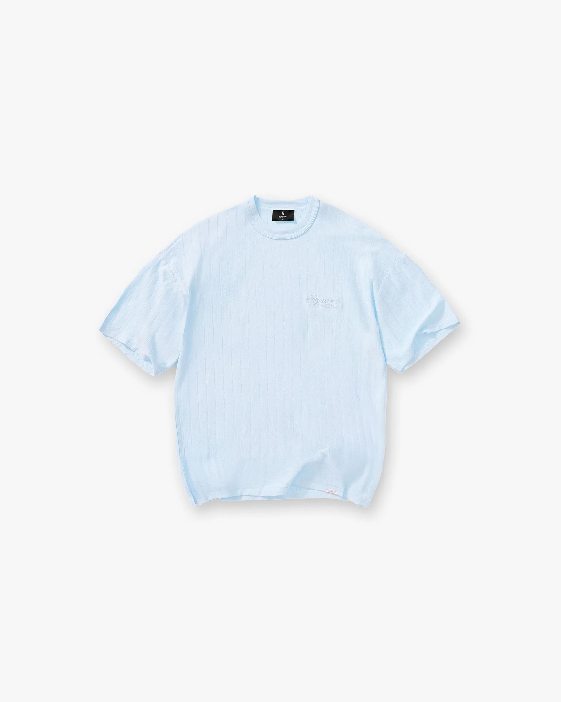 Slub Script T-Shirt - Ice Blue sold by Represent