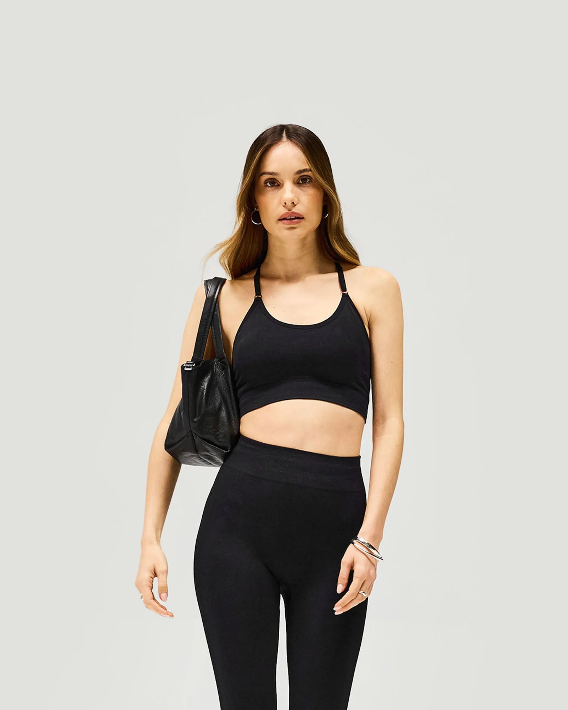 Owners Club Seamless Low Impact Bra - Jet Black sold by Represent product image thumbnail 2
