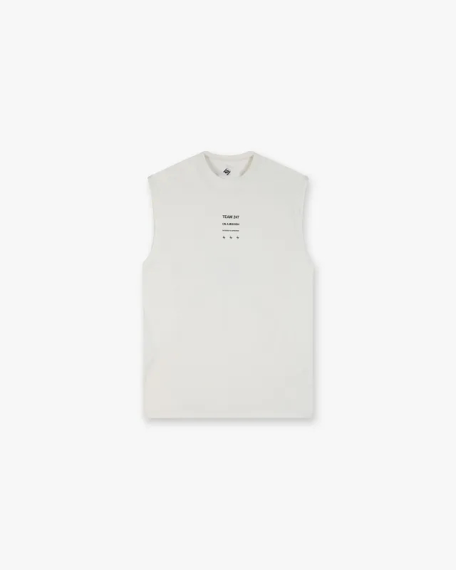 247 Uprising Oversized Tank - Flat White sold by Represent