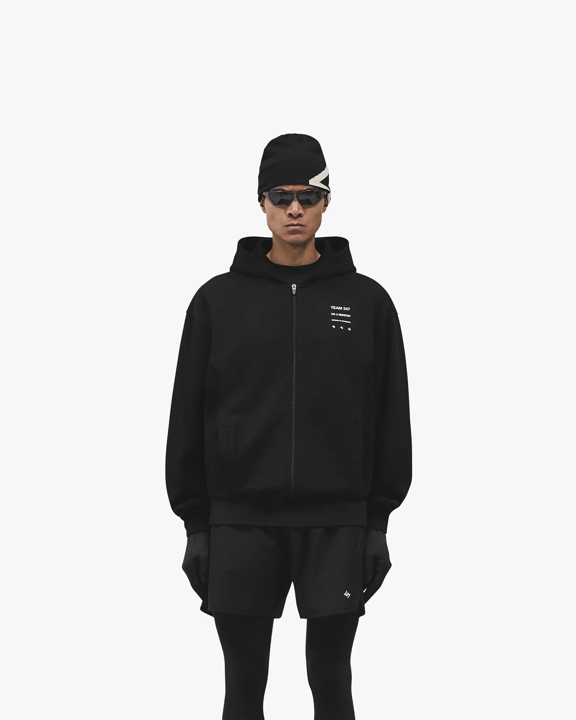 247 Uprising Zip Hoodie - Black sold by Represent product image thumbnail 3
