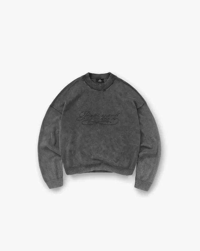 Stamped Sweater - Vintage Grey sold by Represent