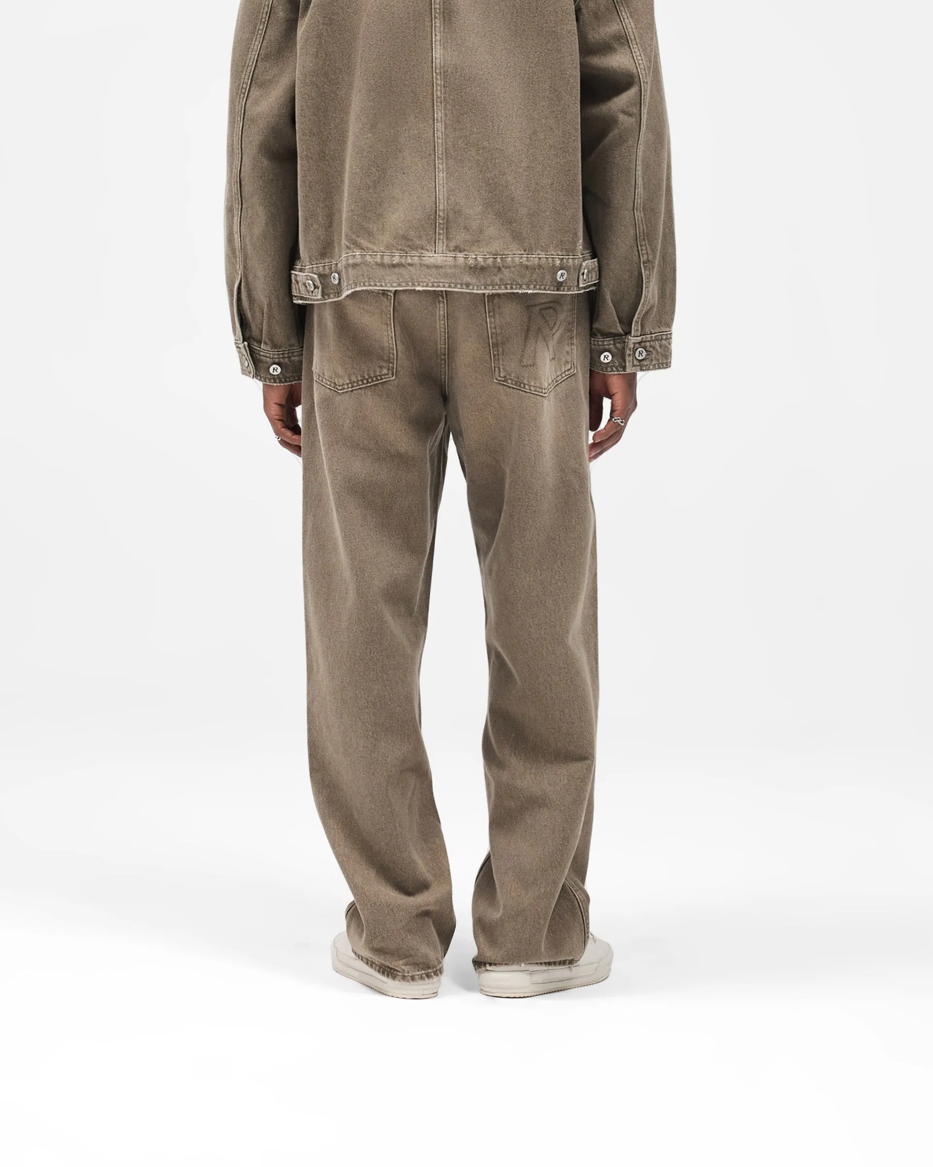 R3 Baggy Denim - Washed Olive sold by Represent product image thumbnail 4
