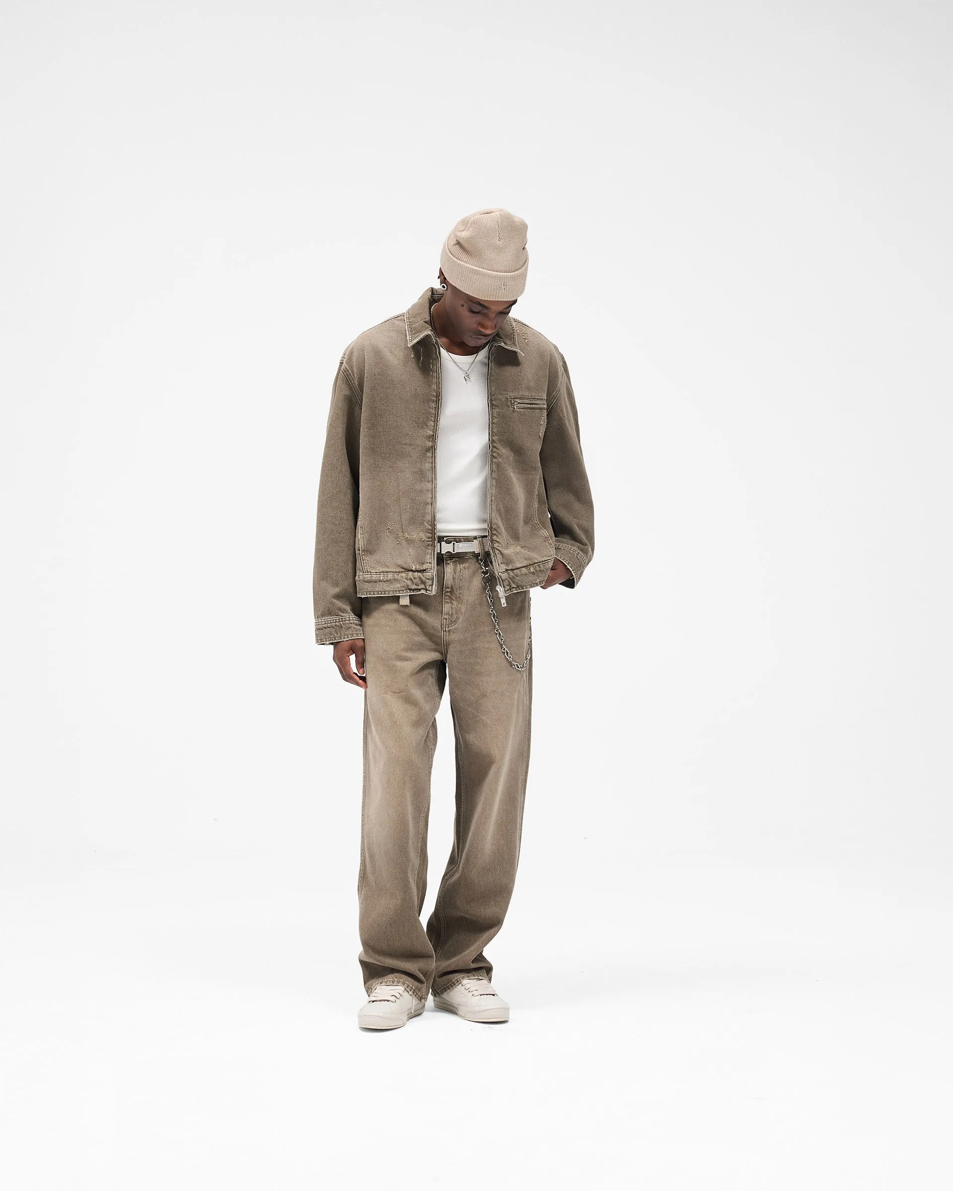 R3 Baggy Denim - Washed Olive sold by Represent product image thumbnail 5
