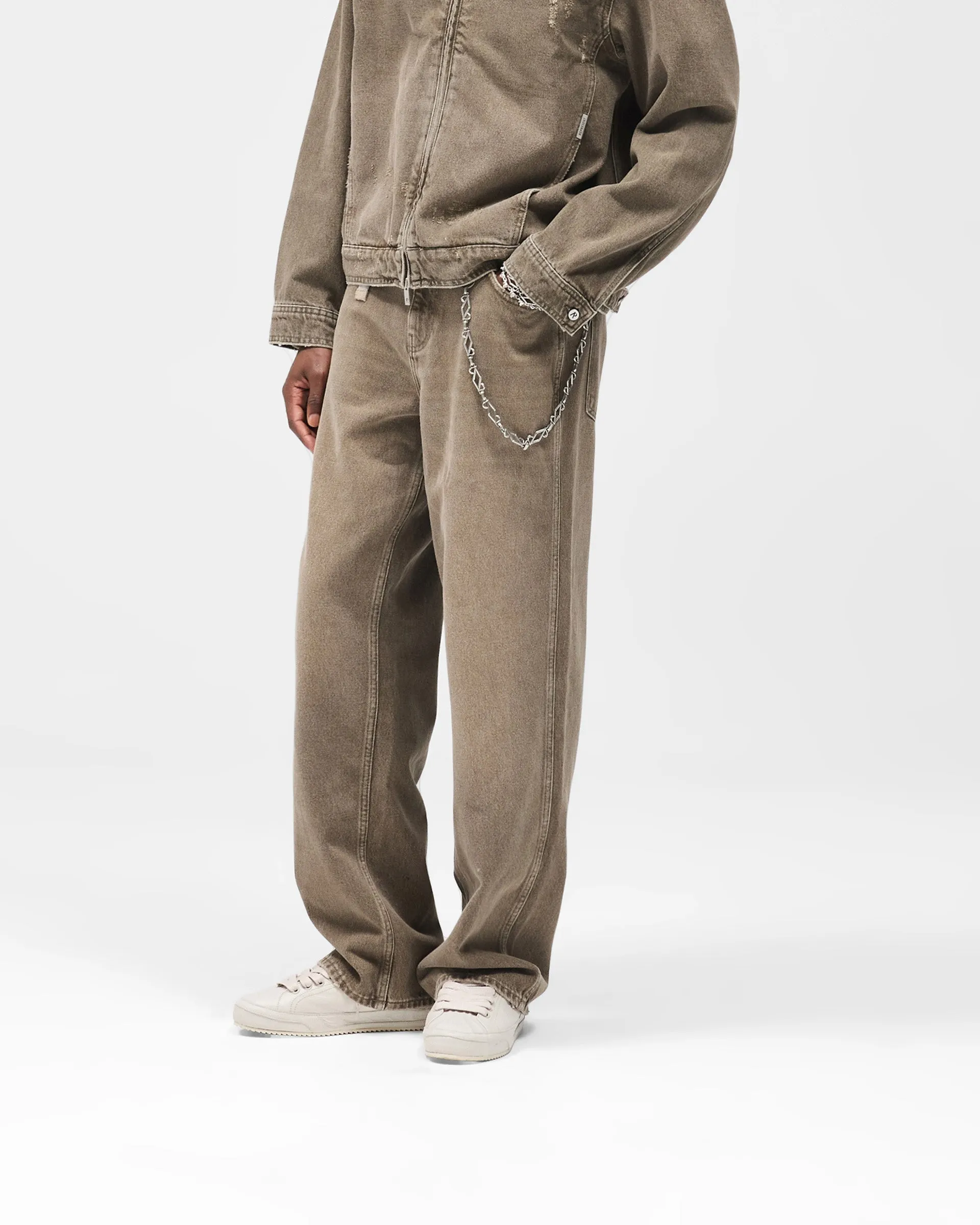 R3 Baggy Denim - Washed Olive sold by Represent product image thumbnail 2