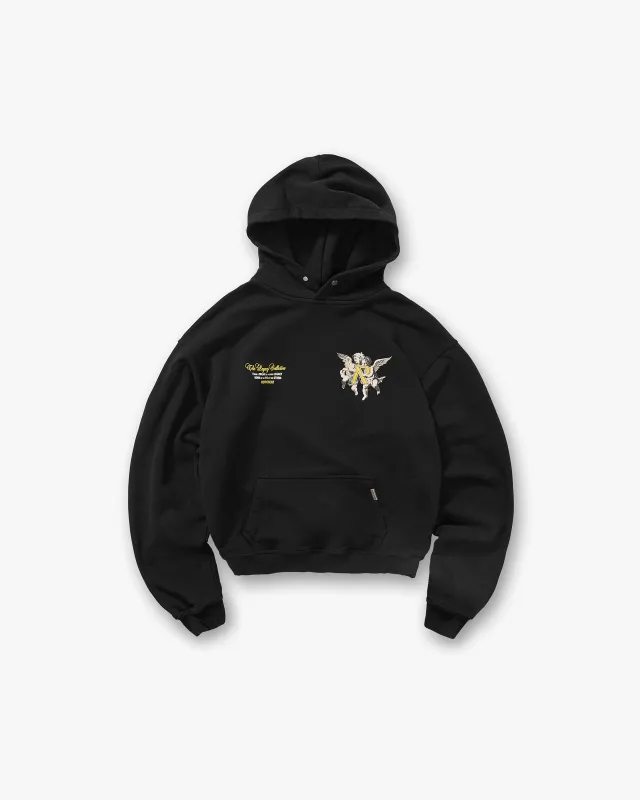 Legacy Cherubs Hoodie - Jet Black sold by Represent