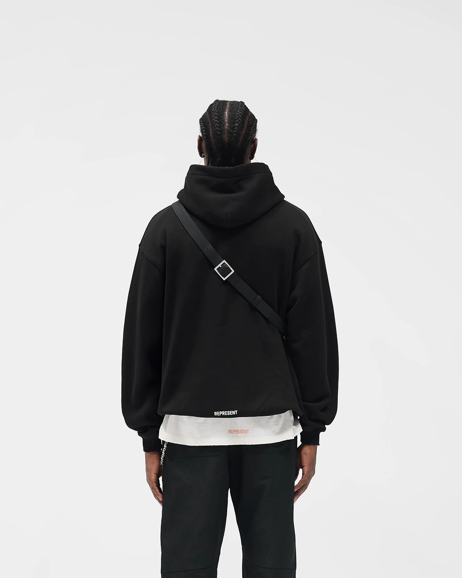 Initial Star Hoodie - Jet Black sold by Represent product image thumbnail 4