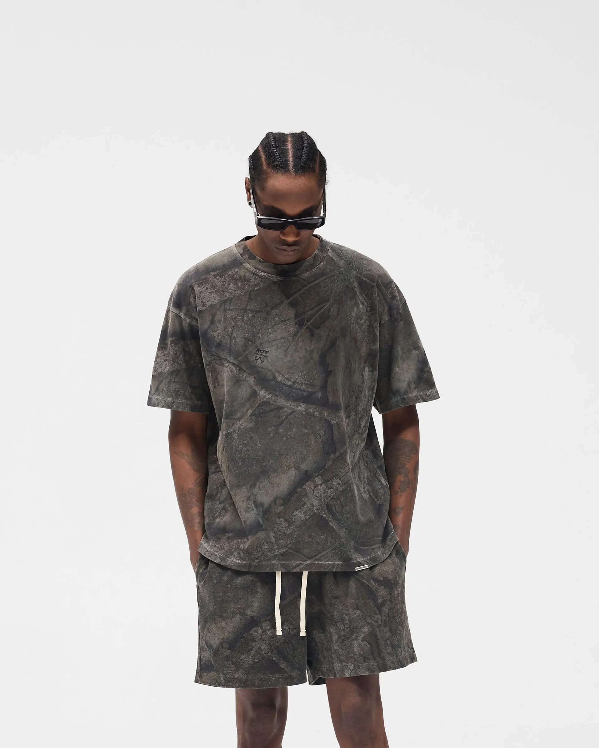 Initial Overdye Realtree® Oversized T-Shirt - Overdyed Black sold by Represent product image thumbnail 2