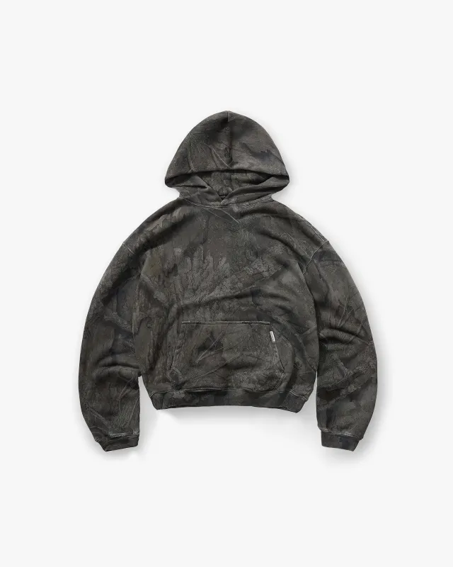 Initial Overdye Realtree® Oversized Hoodie - Overdyed Black sold by Represent