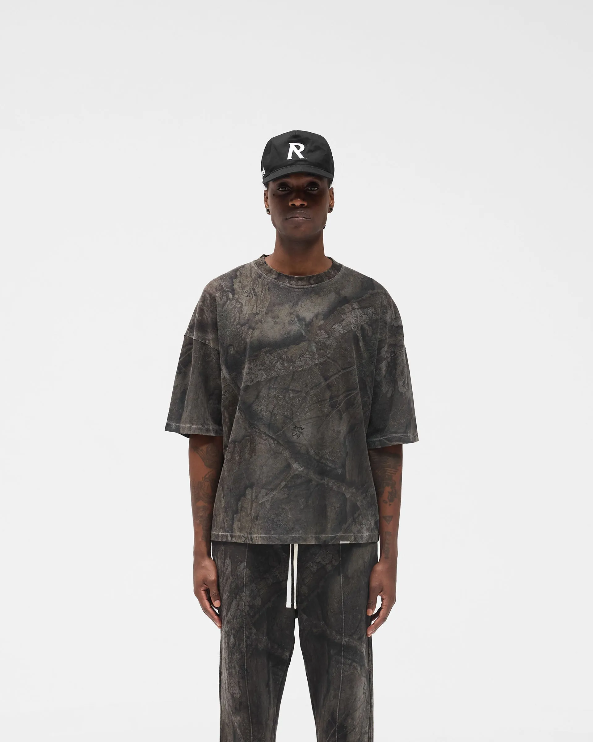 Initial Overdye Realtree® Boxy T-Shirt - Overdyed Black sold by Represent product image thumbnail 3