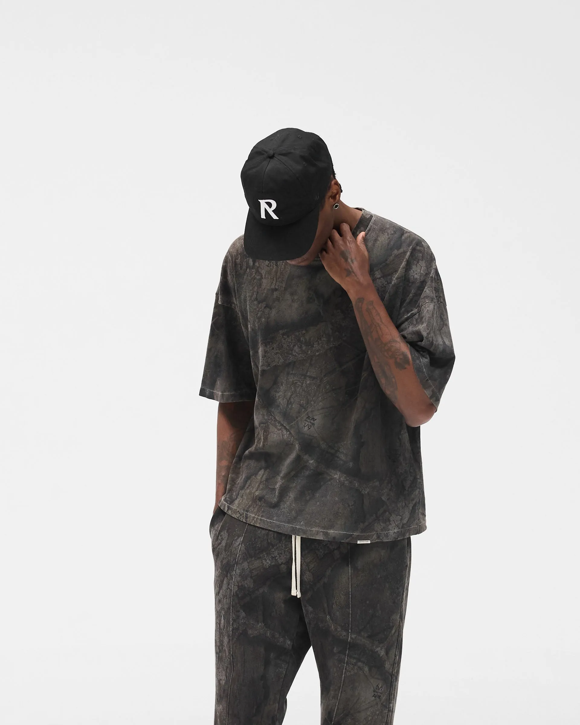 Initial Overdye Realtree® Boxy T-Shirt - Overdyed Black sold by Represent product image thumbnail 4