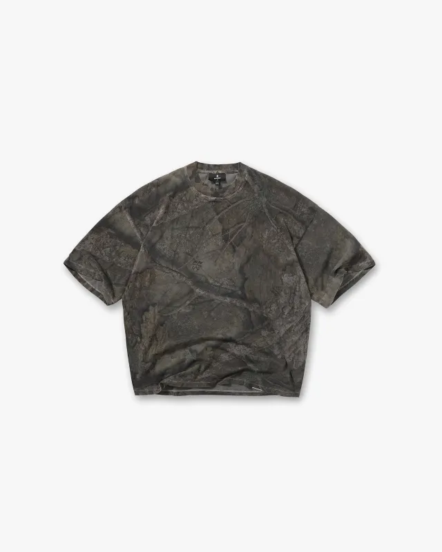 Initial Overdye Realtree® Boxy T-Shirt - Overdyed Black sold by Represent