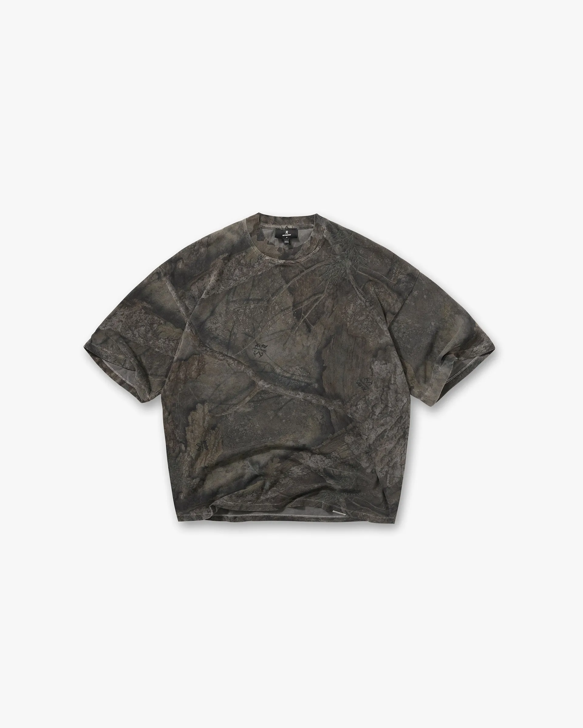 Initial Overdye Realtree® Boxy T-Shirt - Overdyed Black sold by Represent