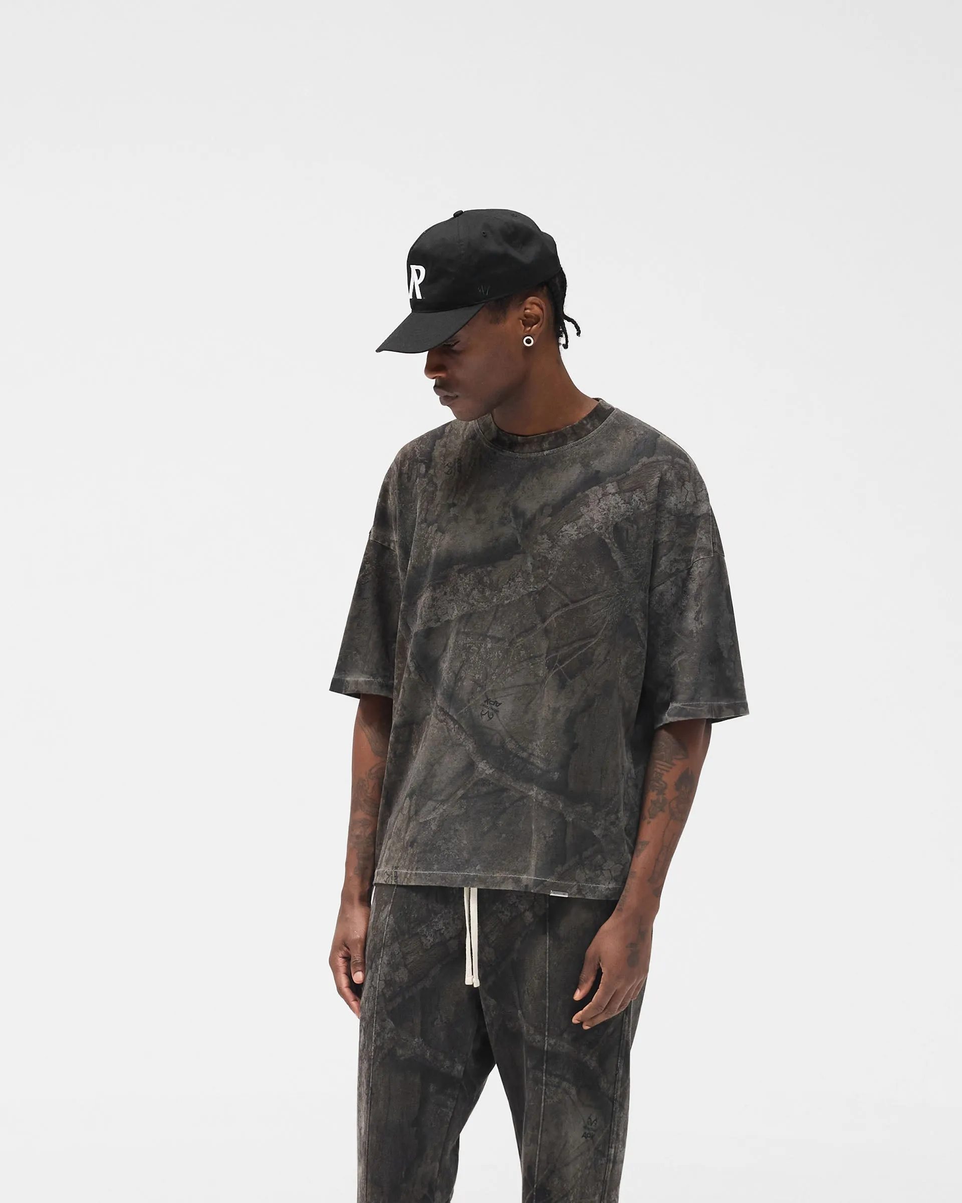 Initial Overdye Realtree® Boxy T-Shirt - Overdyed Black sold by Represent product image thumbnail 5