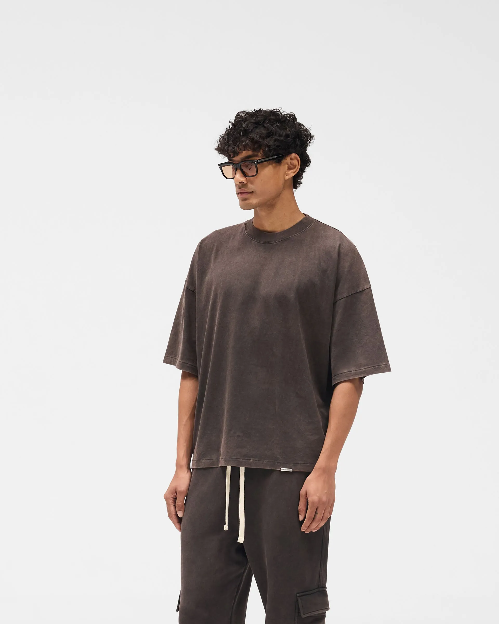 Initial Boxy T-Shirt - Coffee sold by Represent product image thumbnail 2