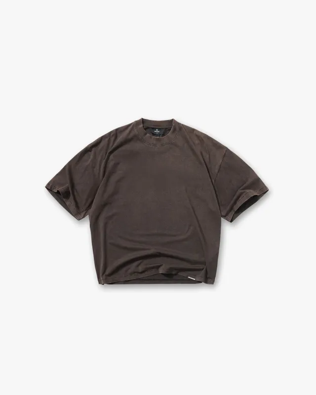Initial Boxy T-Shirt - Coffee sold by Represent