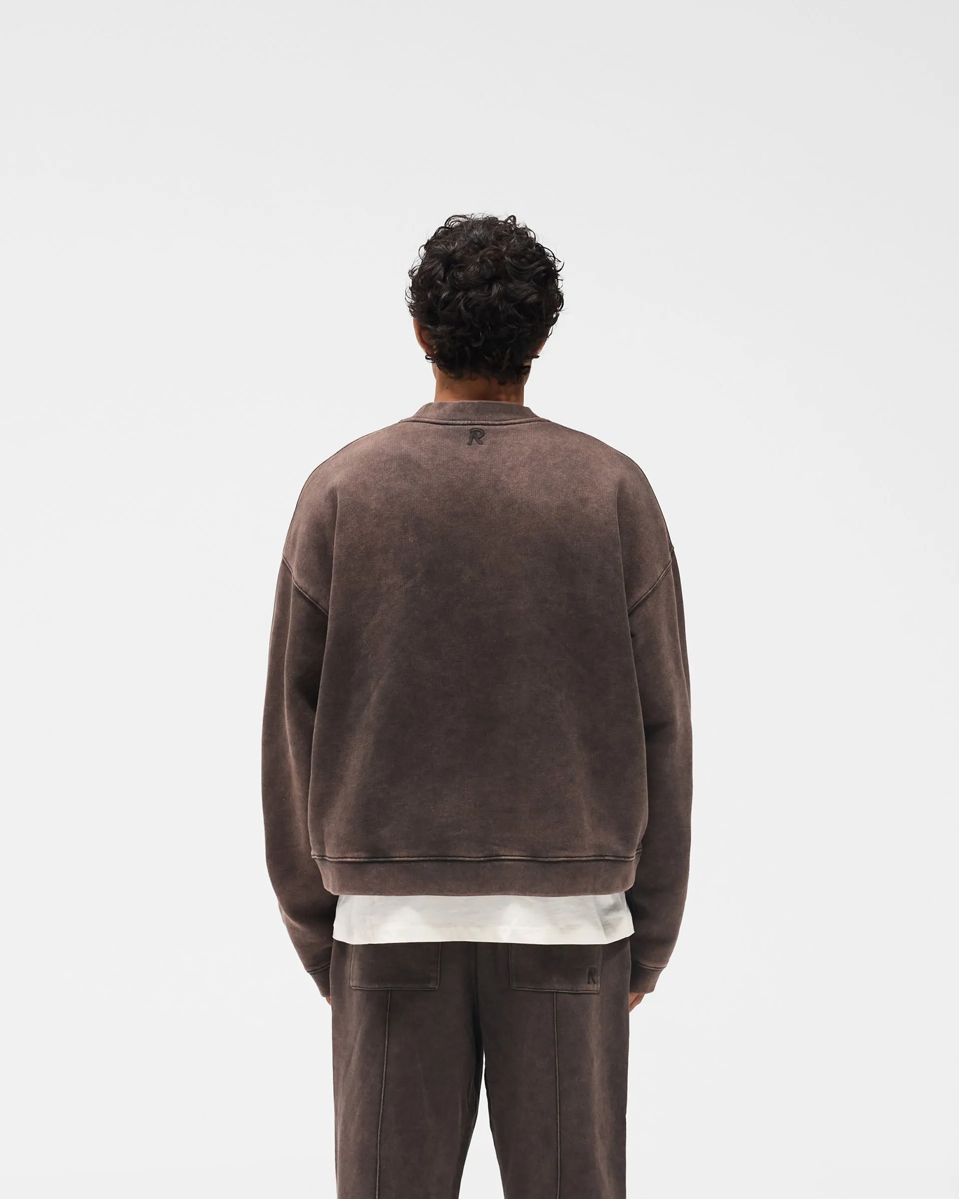 Initial Boxy Sweater - Coffee sold by Represent product image thumbnail 5
