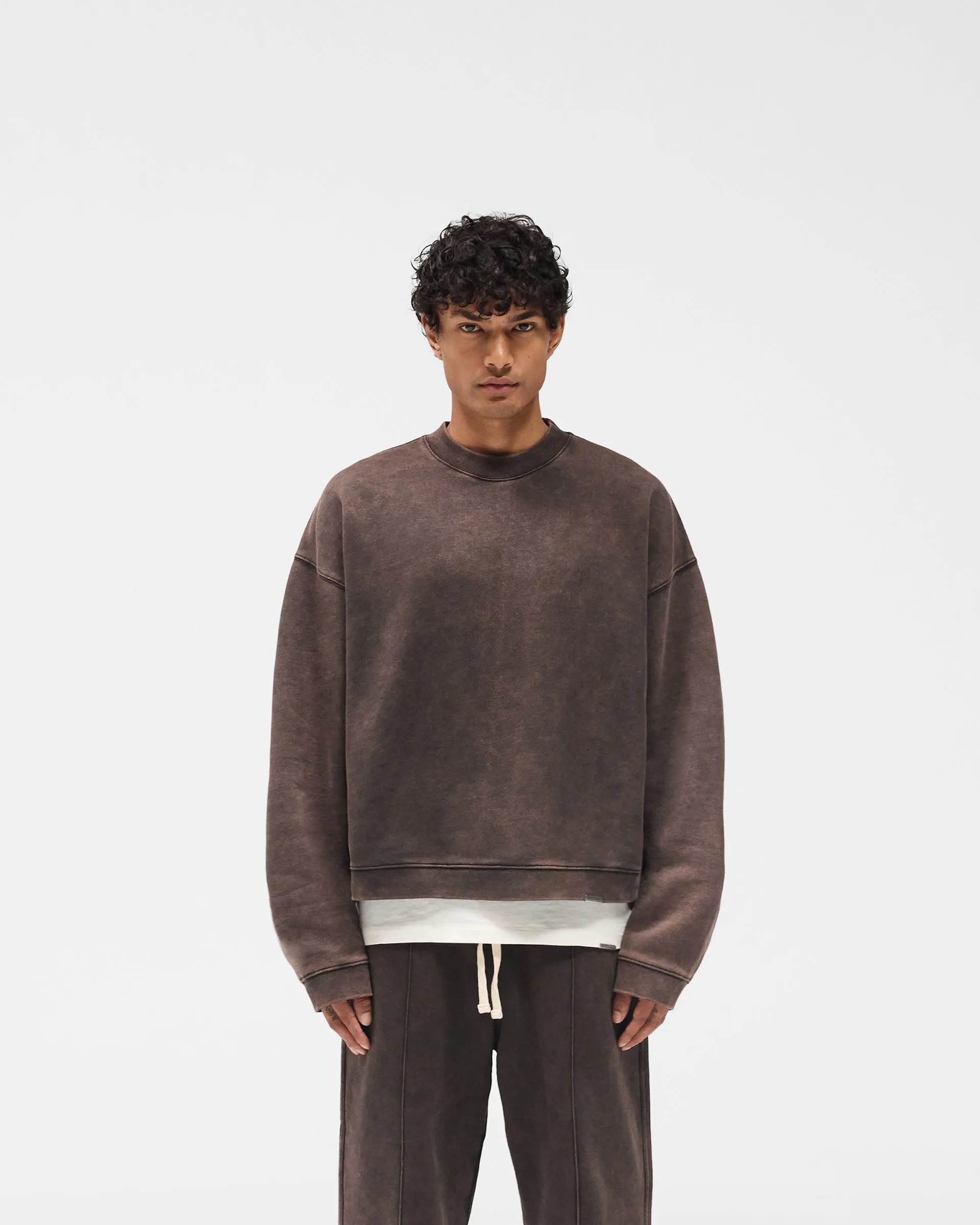 Initial Boxy Sweater - Coffee sold by Represent product image thumbnail 3