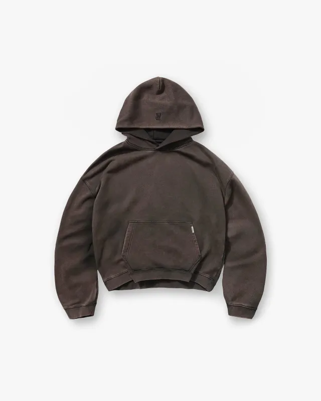 Initial Boxy Hoodie - Coffee sold by Represent