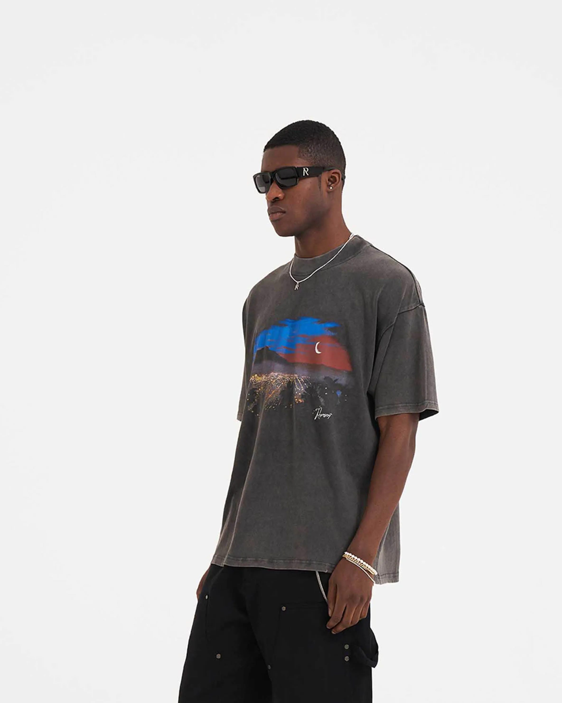 The Hills T-Shirt - Vintage Grey sold by Represent product image thumbnail 4