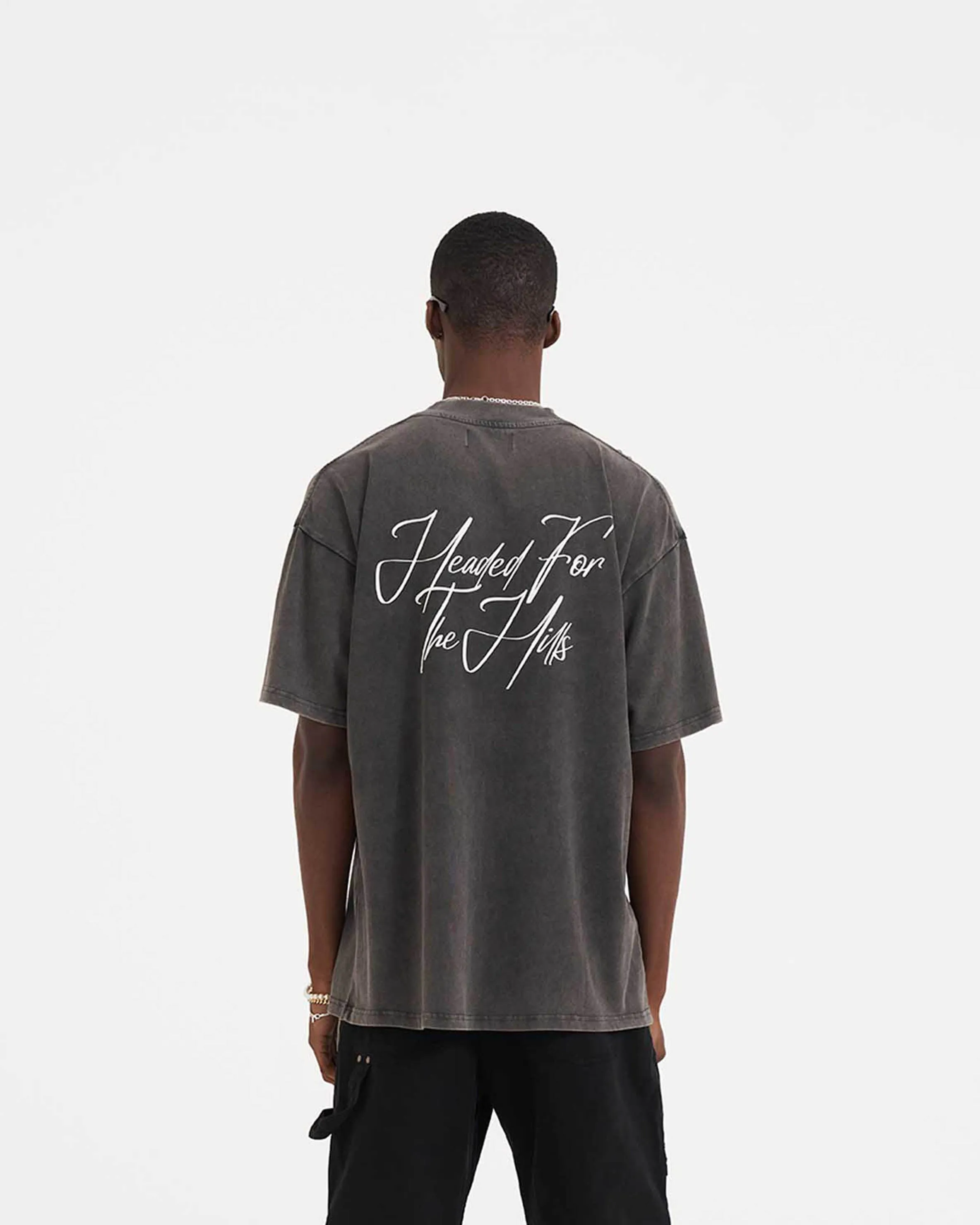 The Hills T-Shirt - Vintage Grey sold by Represent product image thumbnail 5