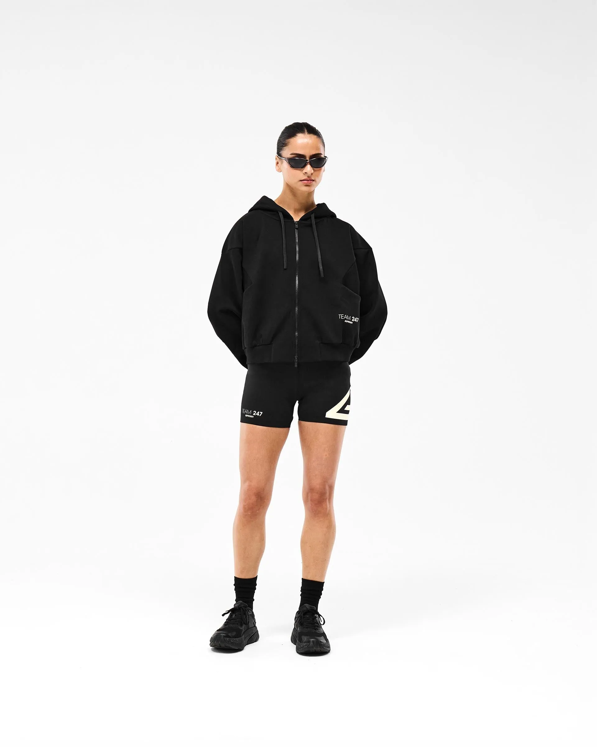 247 DNA Training Hoodie Zip Front - Black sold by Represent product image thumbnail 3