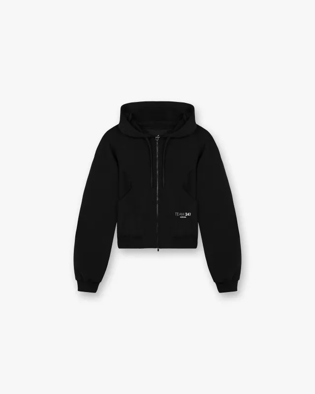 247 DNA Training Hoodie Zip Front - Black sold by Represent