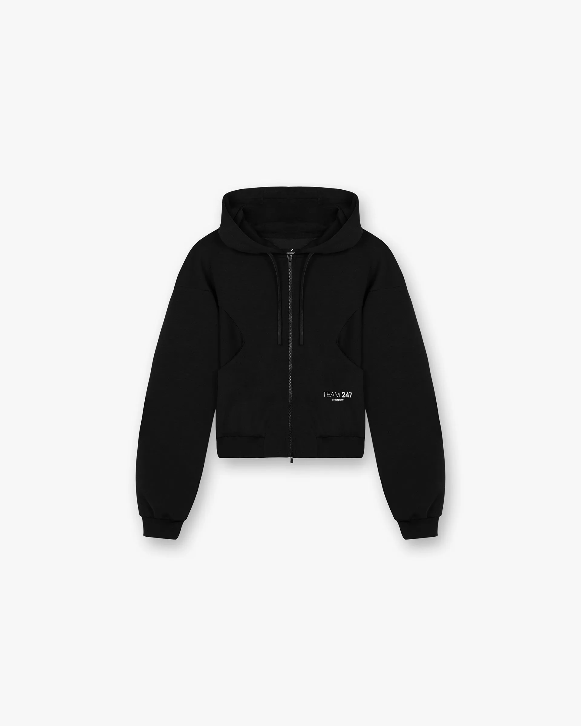 247 DNA Training Hoodie Zip Front - Black sold by Represent