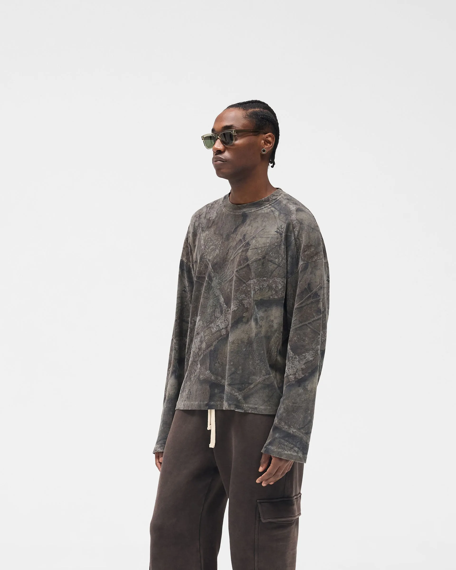 Initial Overdye Realtree® Long Sleeve T-Shirt - Overdyed Black sold by Represent product image thumbnail 5