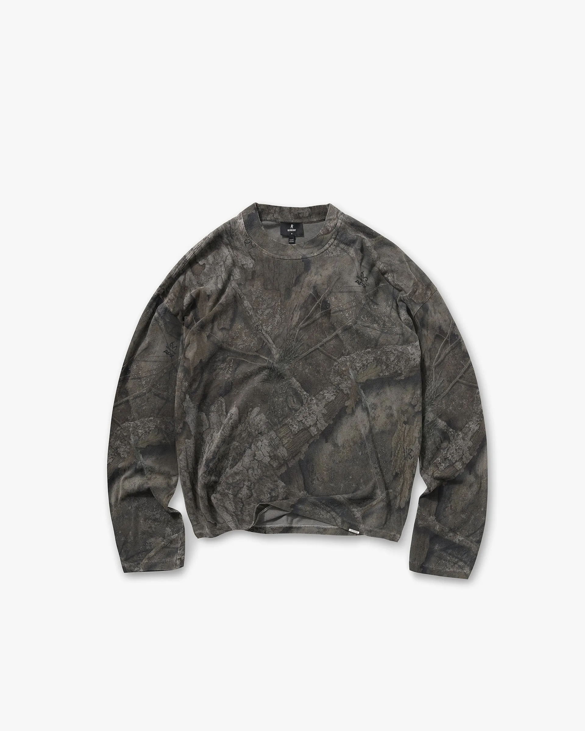Initial Overdye Realtree® Long Sleeve T-Shirt - Overdyed Black sold by Represent