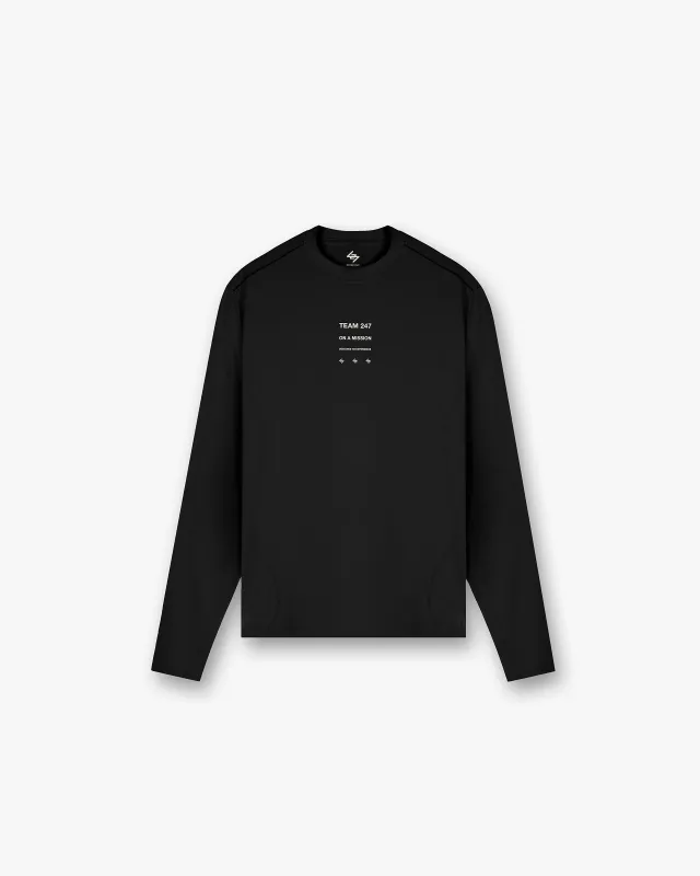 247 Trail Long Sleeve T-Shirt - Black sold by Represent