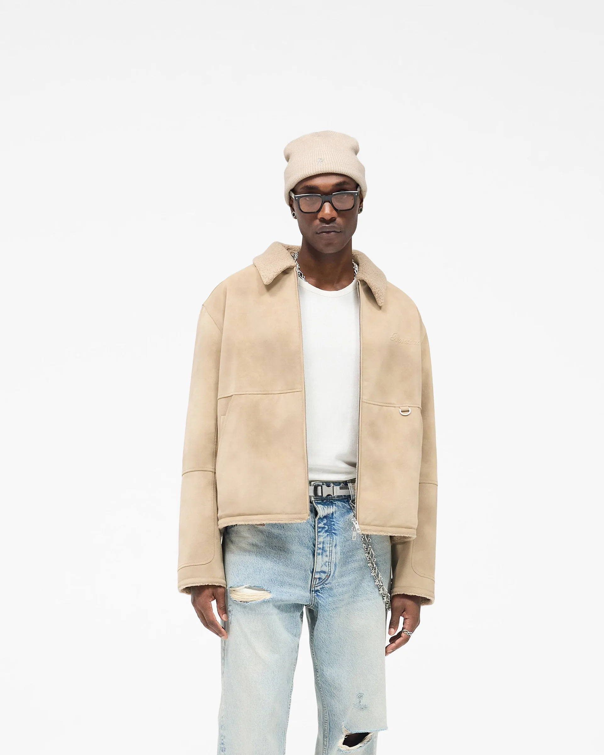 Shearling Jacket - Cafe sold by Represent product image thumbnail 3