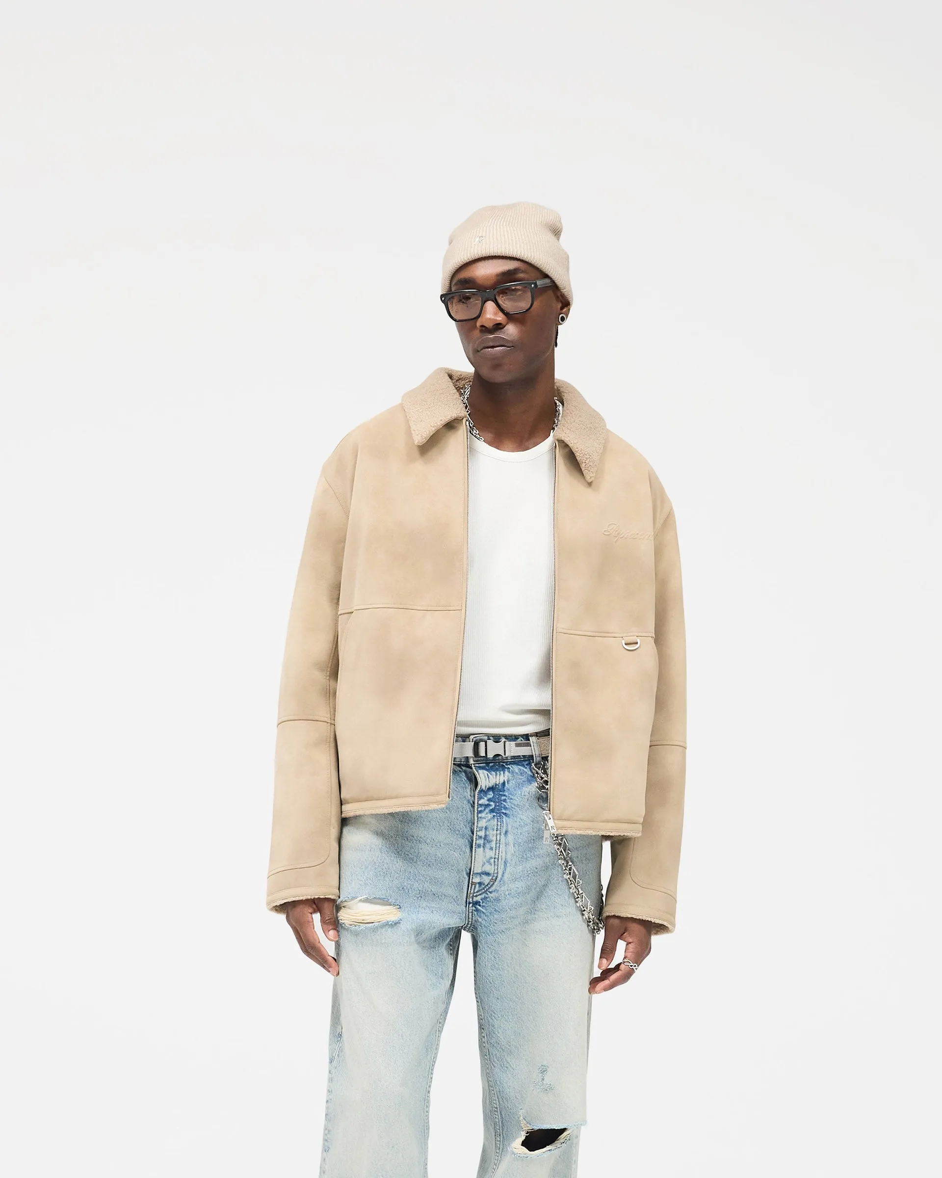 Shearling Jacket - Cafe sold by Represent product image thumbnail 2