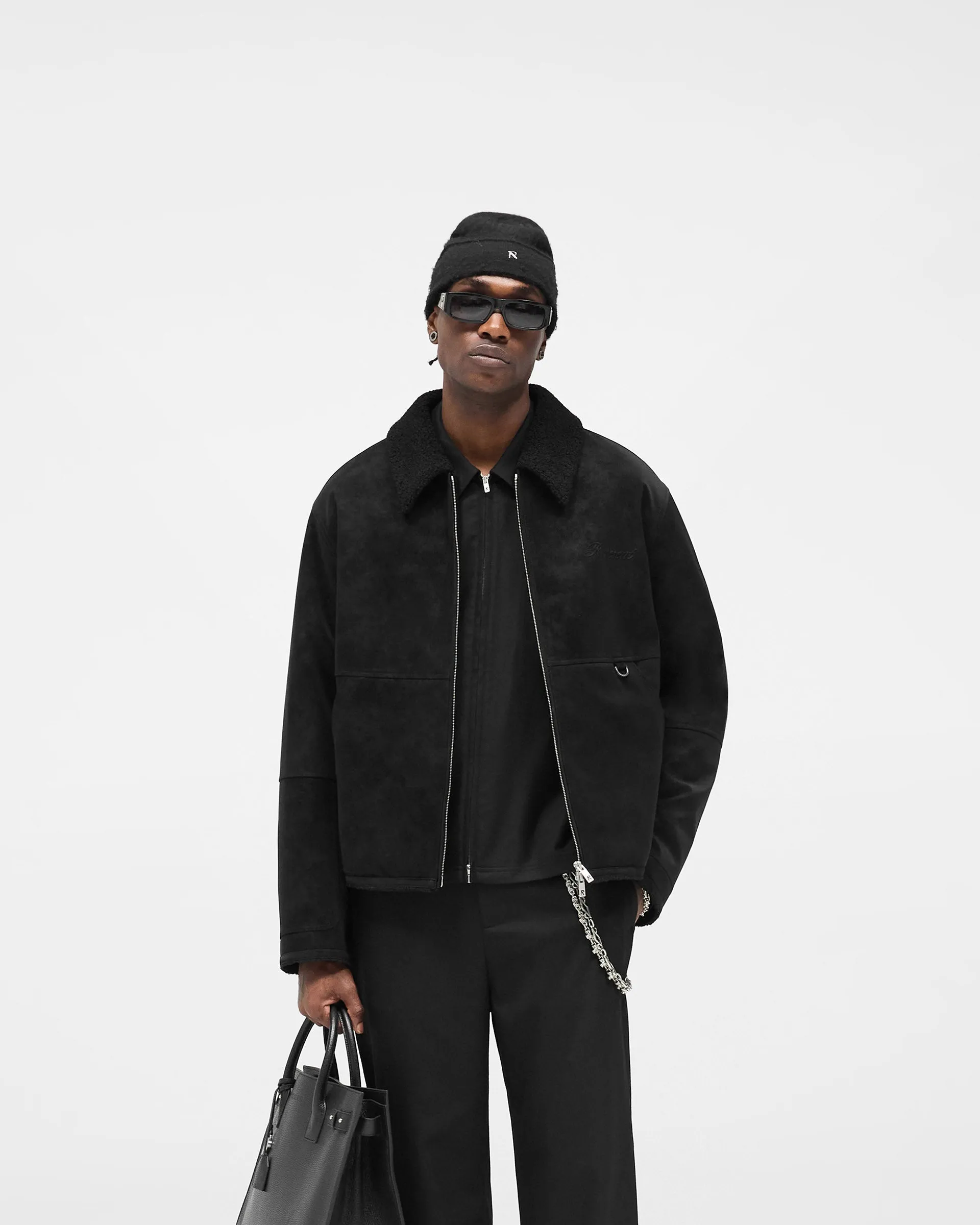 Shearling Jacket - Jet Black sold by Represent product image thumbnail 3