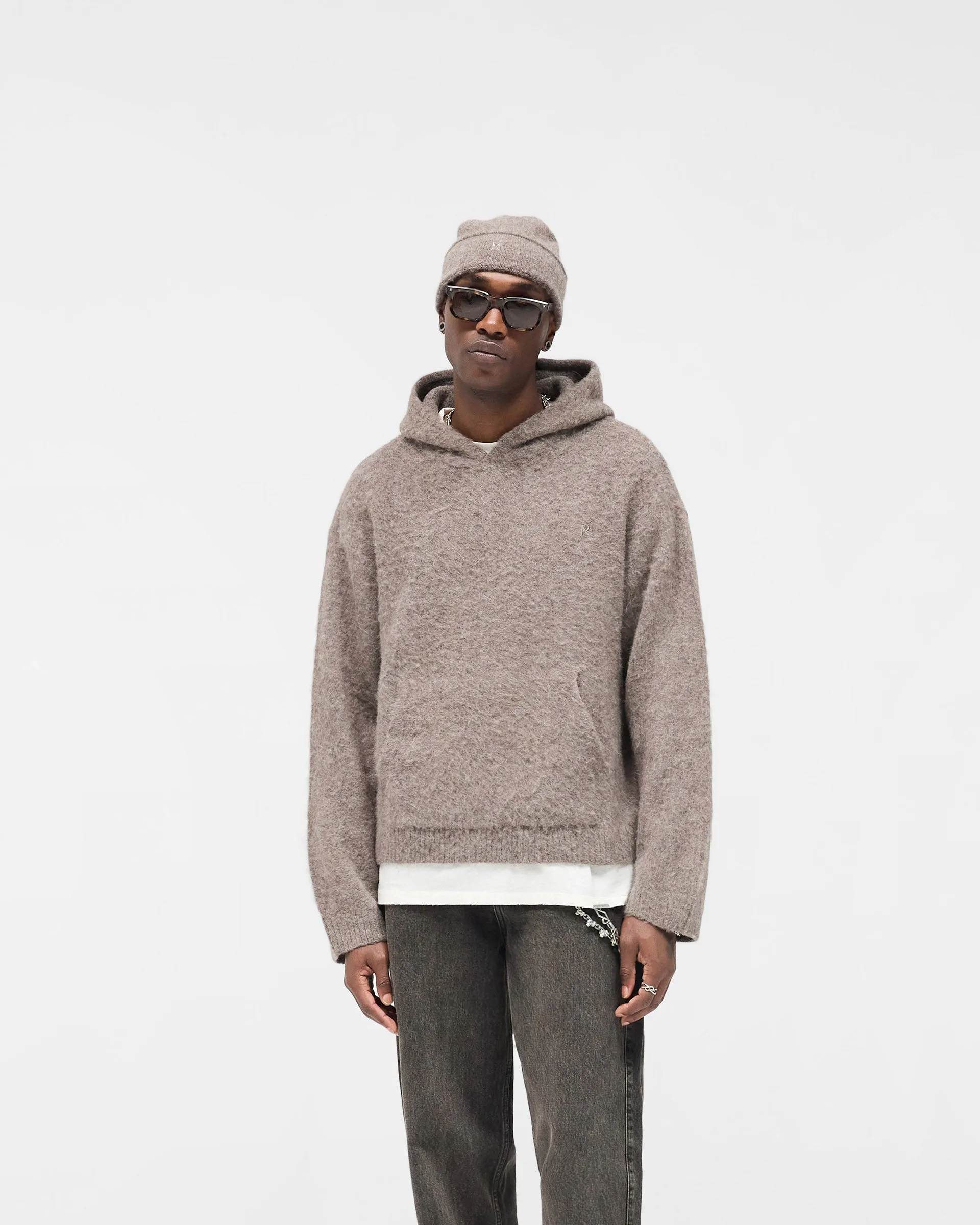 Textured Borg Hoodie - Nero sold by Represent product image thumbnail 3