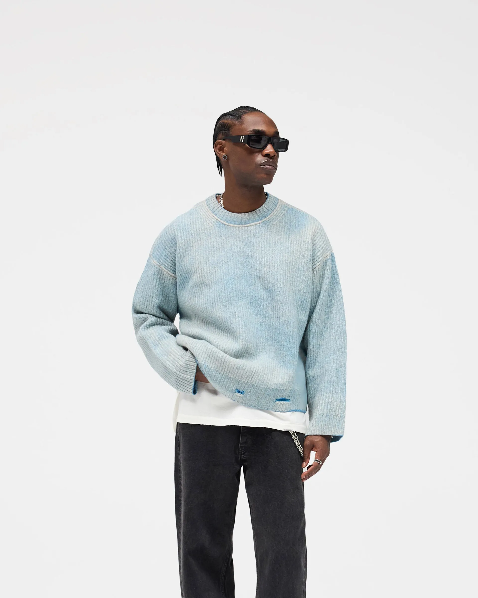 Reversible Fade Out Sweater - Cloud sold by Represent product image thumbnail 4