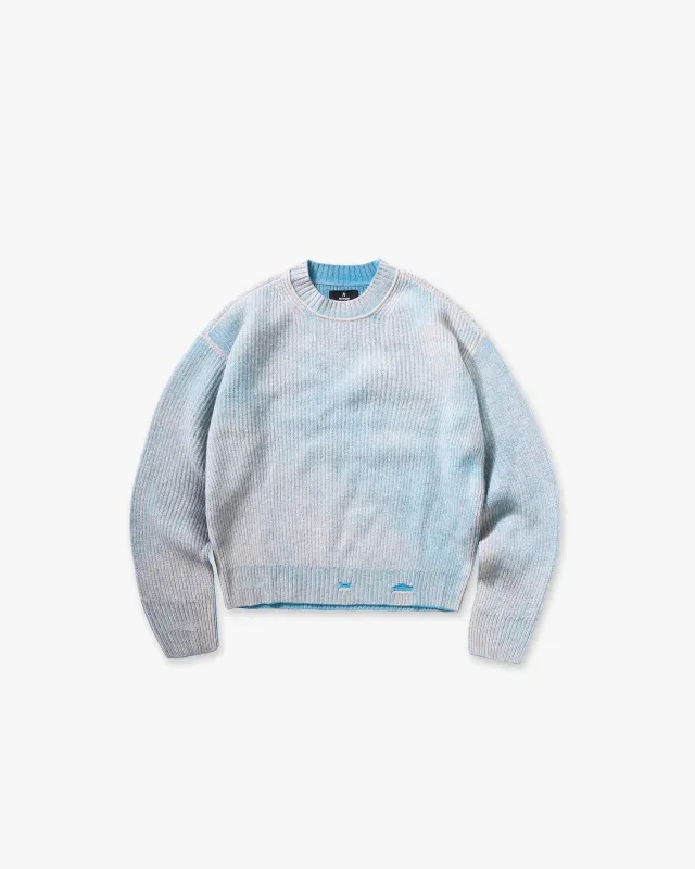 Reversible Fade Out Sweater - Cloud made by Represent