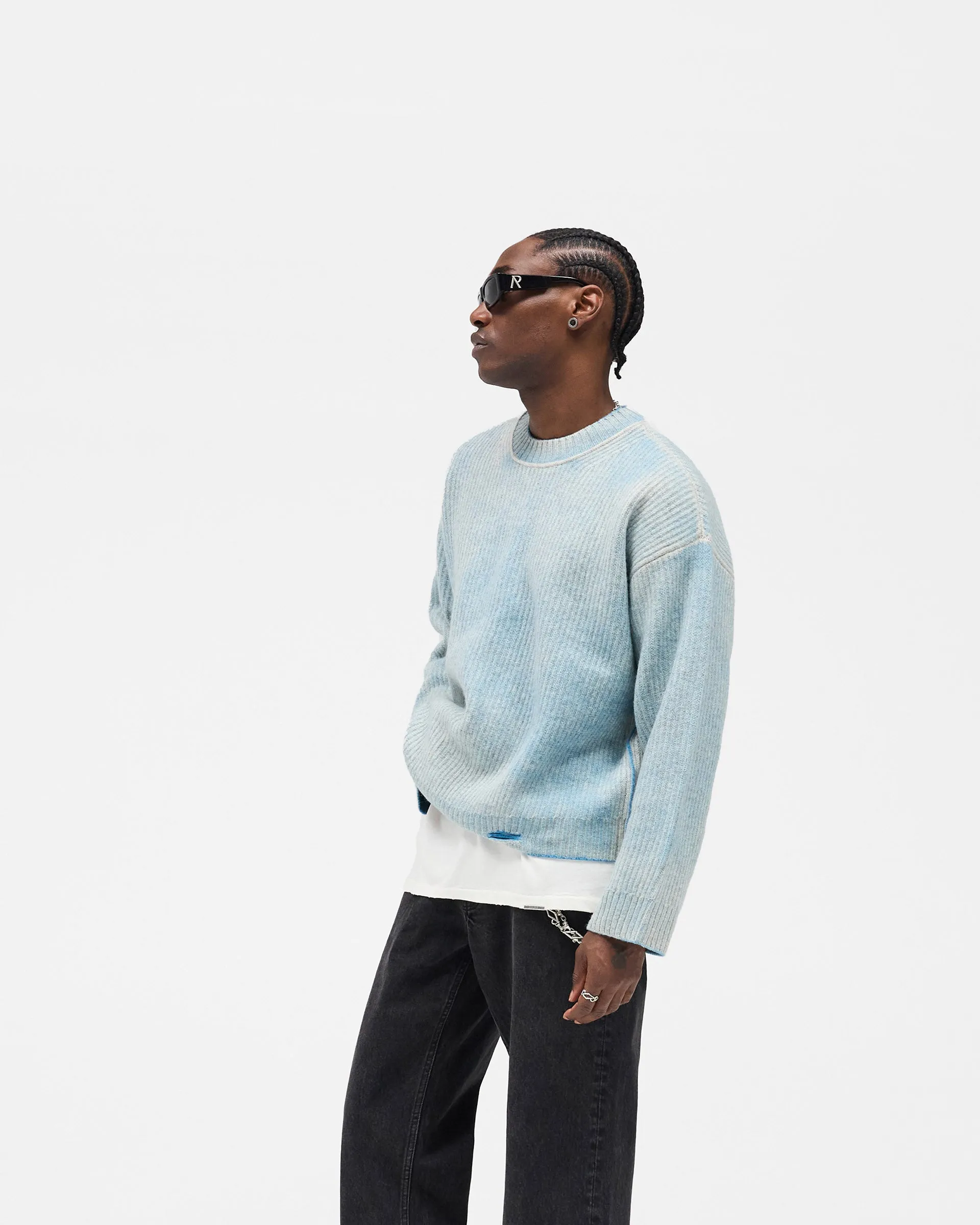 Reversible Fade Out Sweater - Cloud sold by Represent product image thumbnail 2