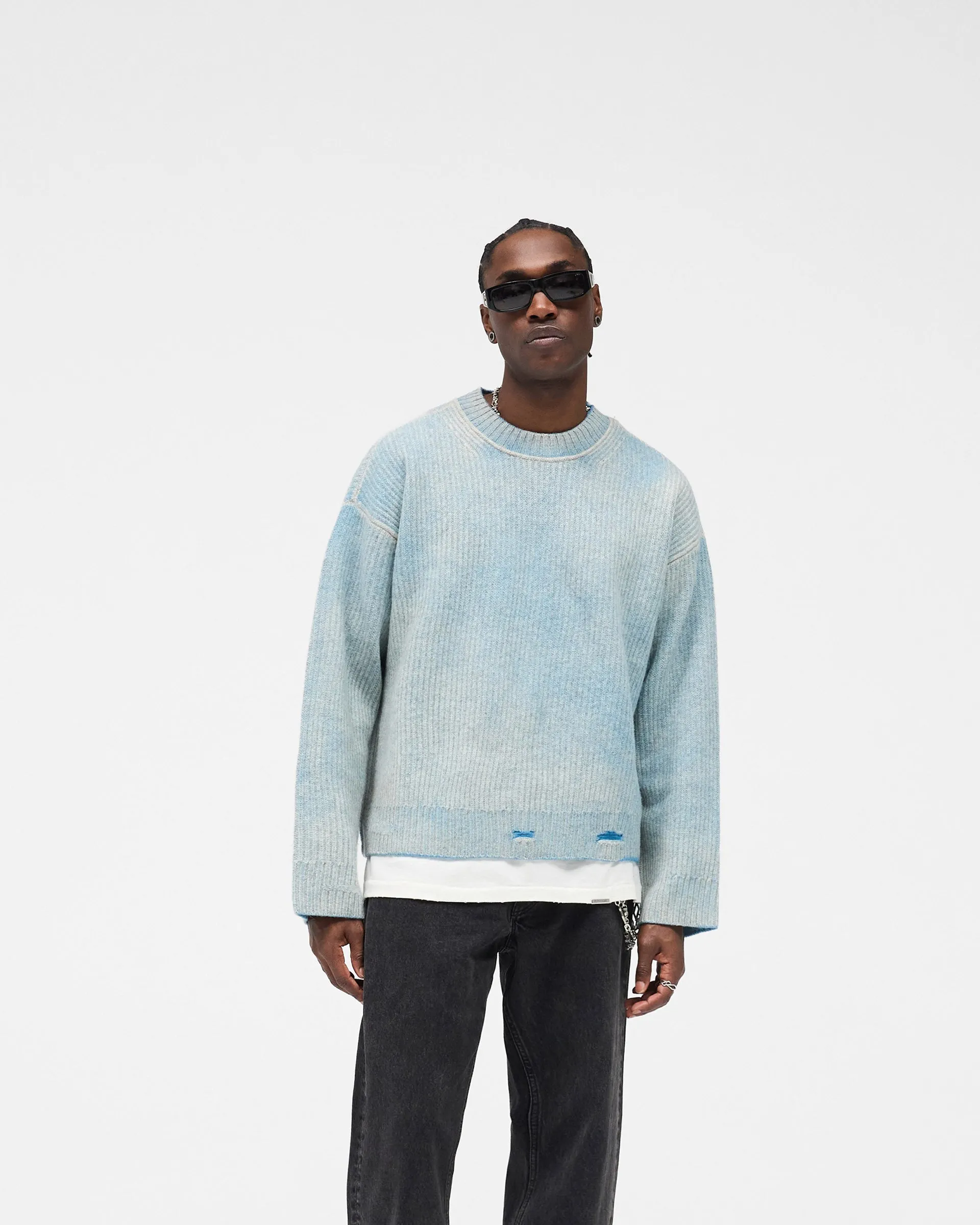 Reversible Fade Out Sweater - Cloud sold by Represent product image thumbnail 3