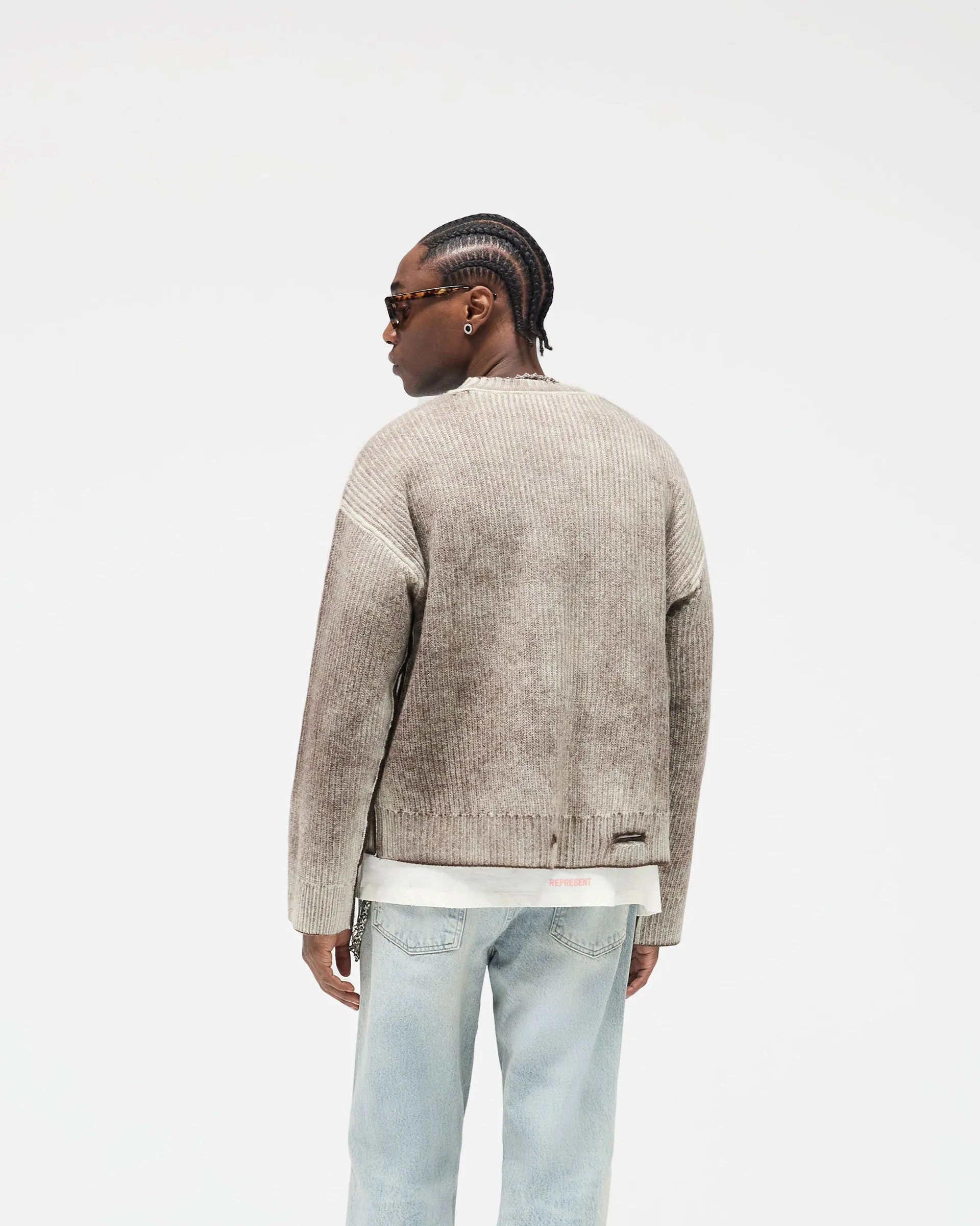 Reversible Fade Out Sweater - Nero sold by Represent product image thumbnail 5