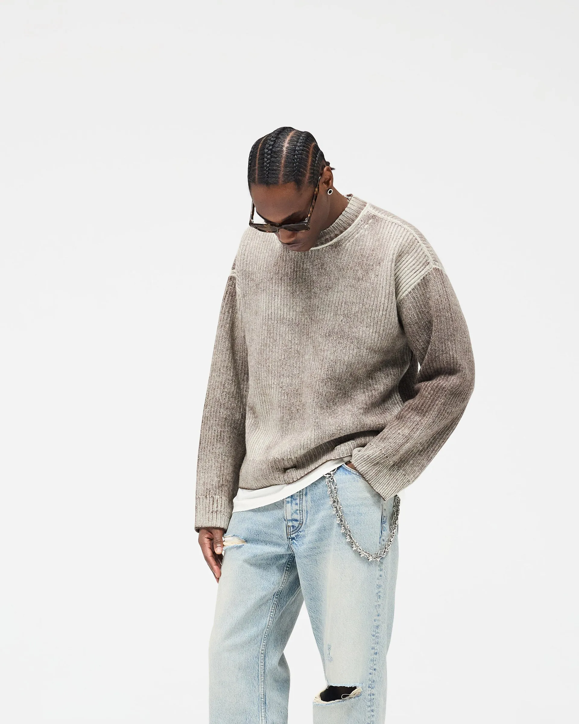 Reversible Fade Out Sweater - Nero sold by Represent product image thumbnail 2