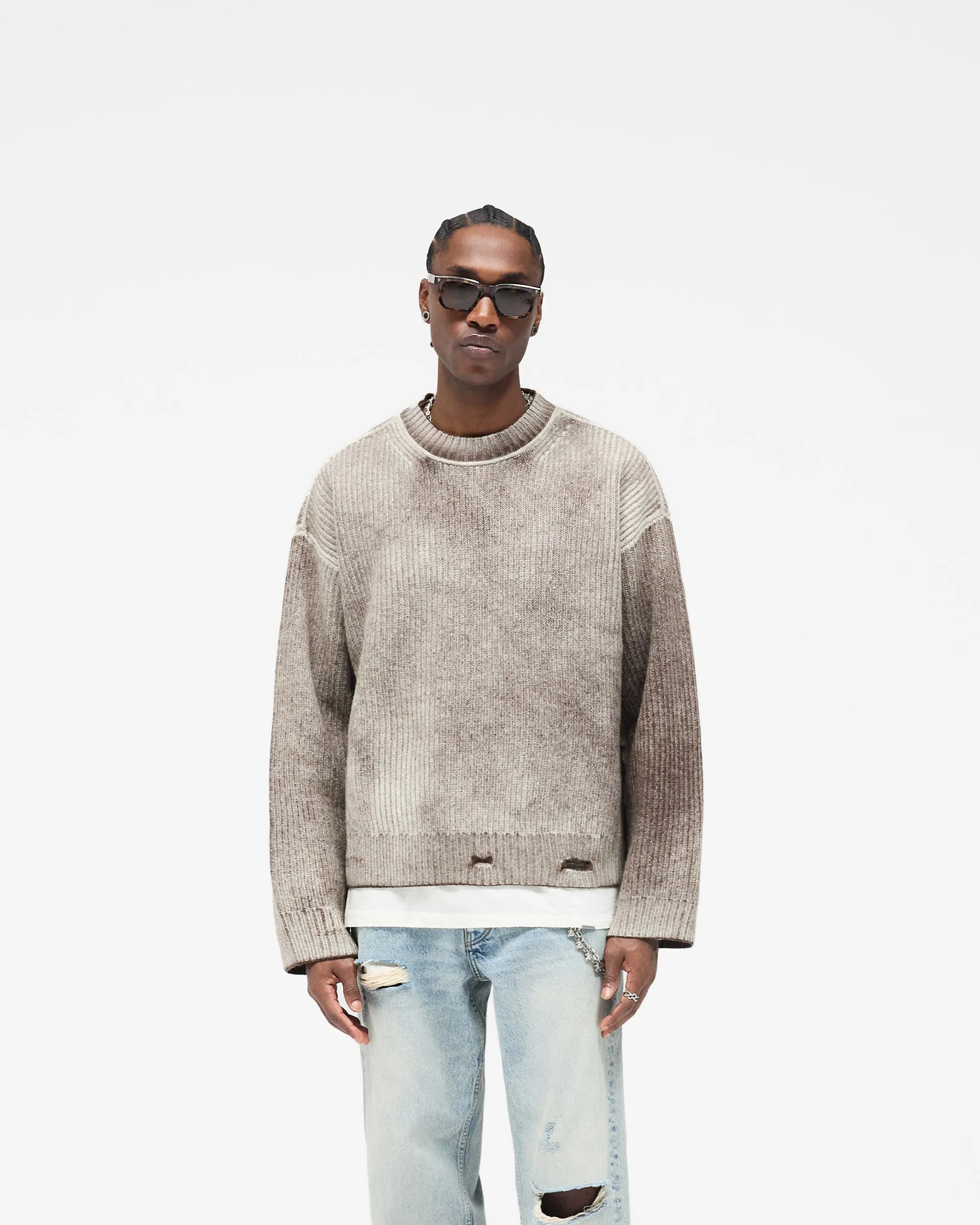 Reversible Fade Out Sweater - Nero sold by Represent product image thumbnail 3