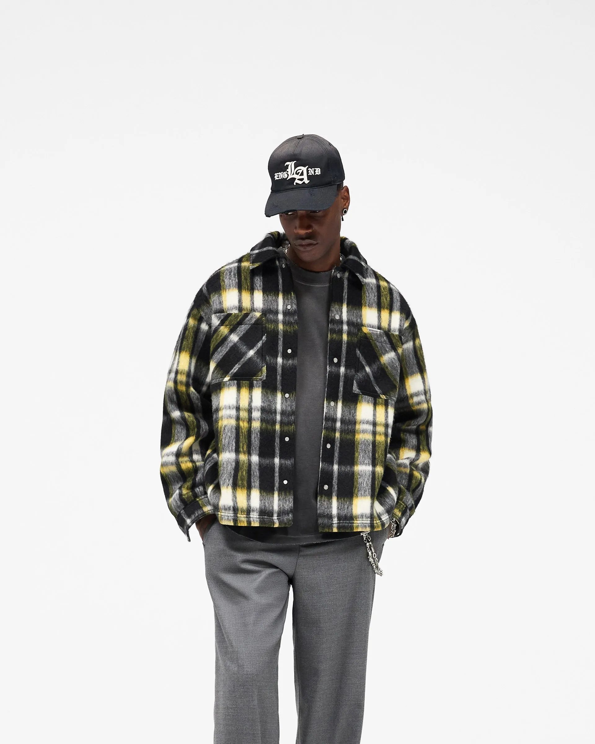 Textured Overshirt - Jet Black sold by Represent product image thumbnail 3