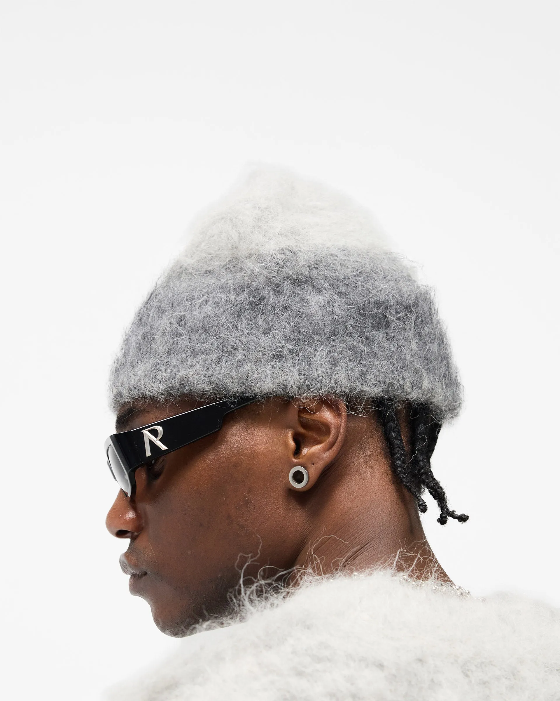 Ombre Knit Beanie - Light Grey sold by Represent product image thumbnail 3