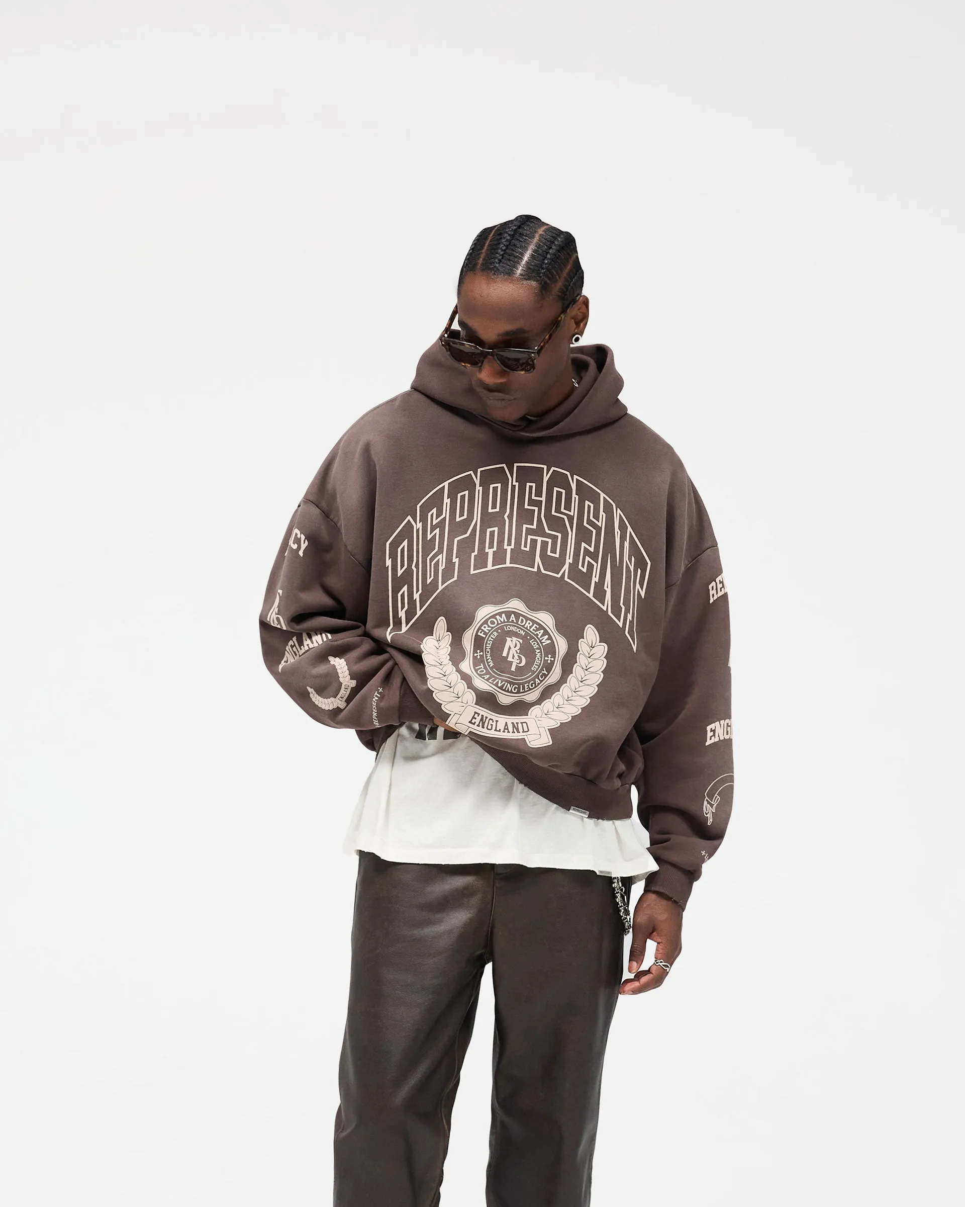 Represent Legacy Crest Hoodie - Nero sold by Represent product image thumbnail 4