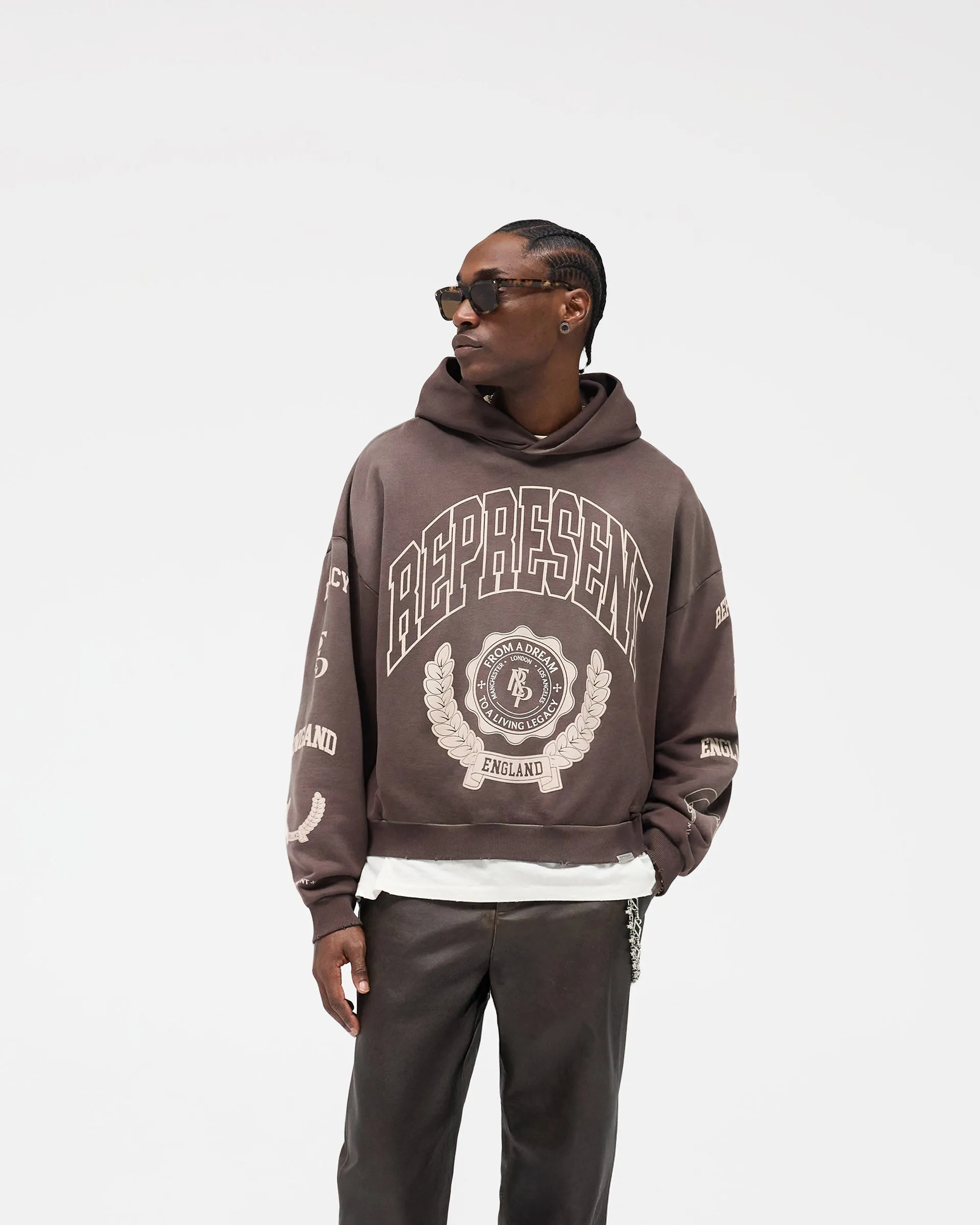 Represent Legacy Crest Hoodie - Nero sold by Represent product image thumbnail 3