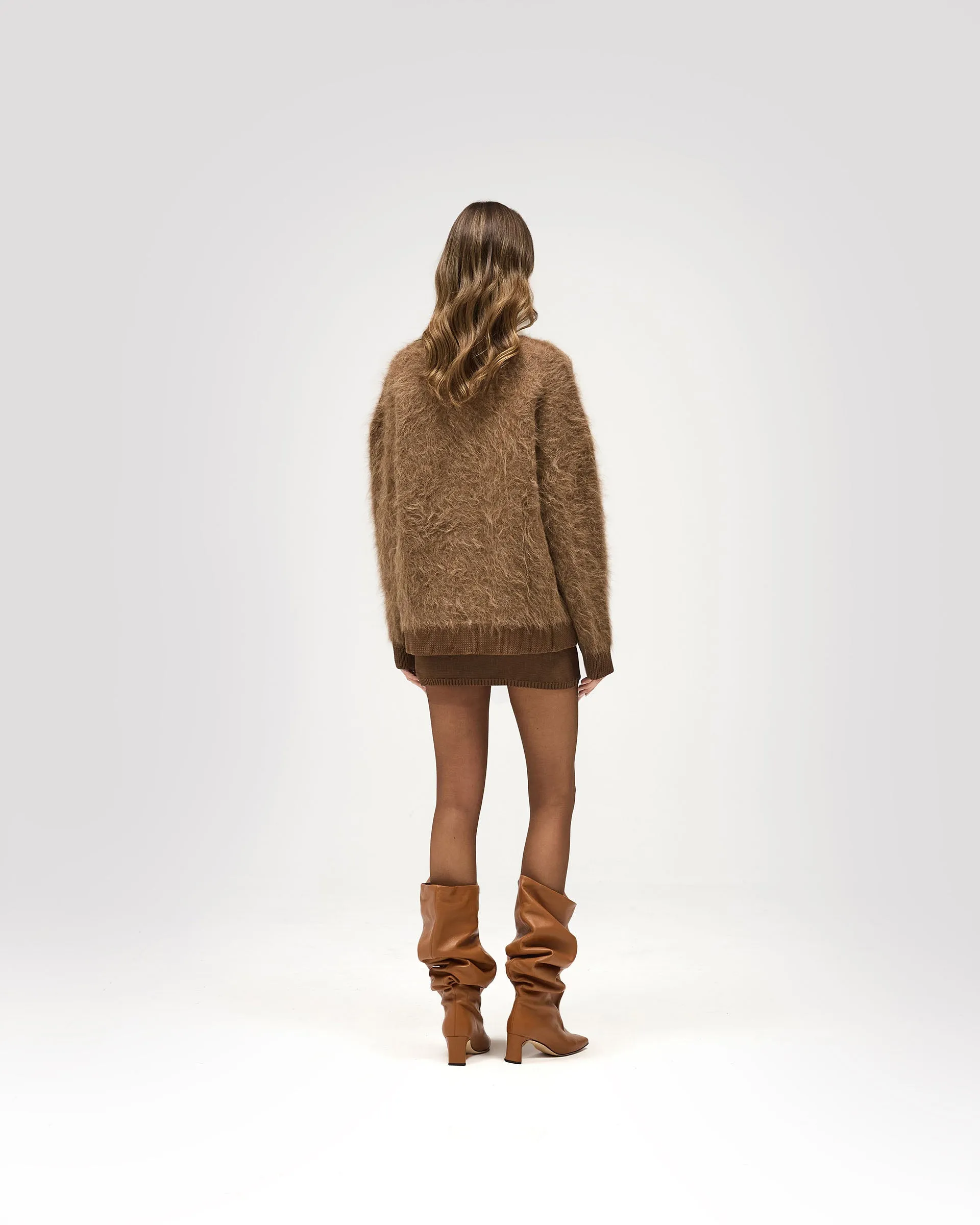 Haze Cardigan - Rich Brown sold by Represent product image thumbnail 4
